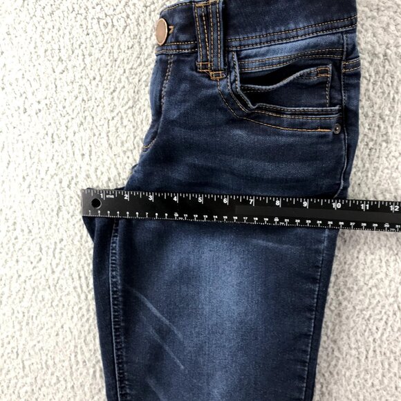 DEMOCRACY Womens Size 4 "Ab" Tech Dark Wash Stretch Denim Skinny Ankle Jeans - Picture 12 of 15